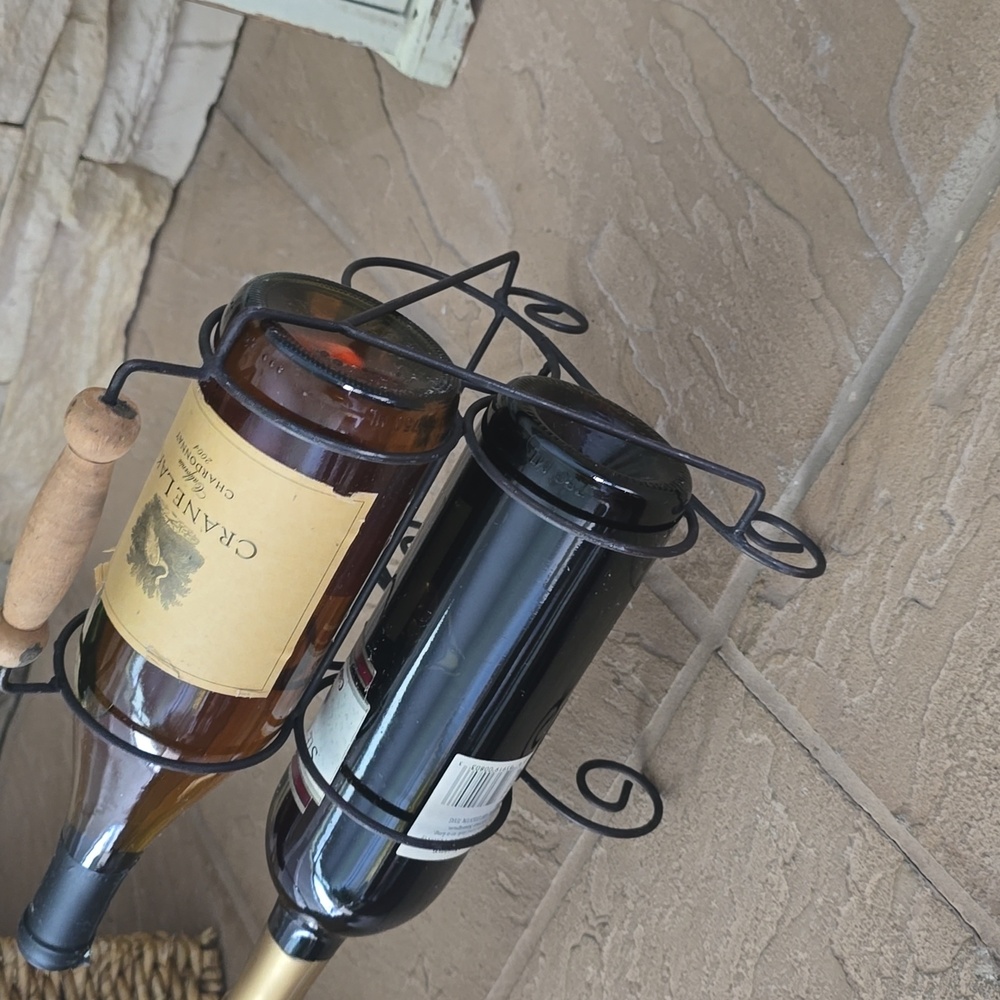Tabletop Metal Wine (3) Rack - Picture 2 of 4